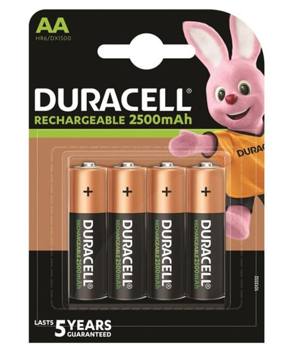 Duracell – Oplaadbare batterij HR6 AA 2500mAh 4 stuks Duracell – Oplaadbare batterij HR6 AA 2500mAh 4 stuks