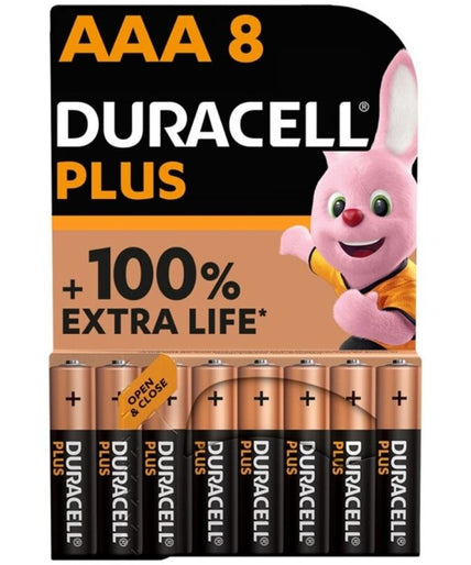 Duracell – Plus Power 100 alkaline batterij AAA LR03 8 stuks Duracell – Plus Power 100 alkaline batterij AAA LR03 8 stuks