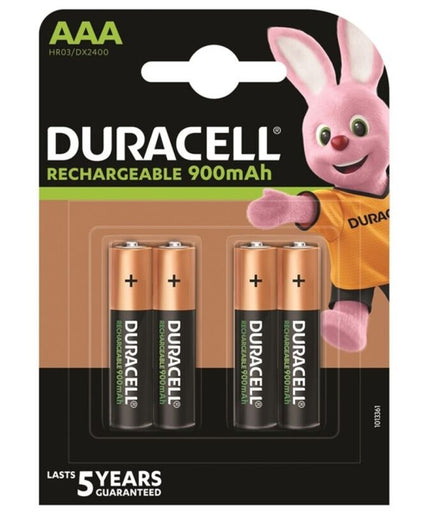Duracell – Oplaadbare batterij HR03 AAA 900mAh 4 stuks Duracell – Oplaadbare batterij HR03 AAA 900mAh 4 stuks