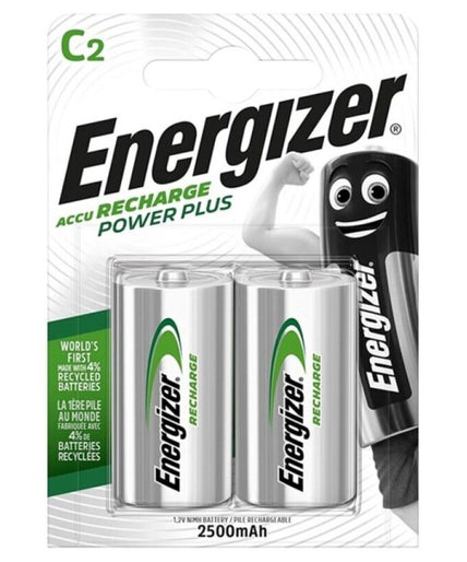 ENERGIZER - POWER PLUS RECHARGEABLE BATTERY HR14 C 2500mAh 2 UNIT ENERGIZER - POWER PLUS RECHARGEABLE BATTERY HR14 C 2500mAh 2 UNIT