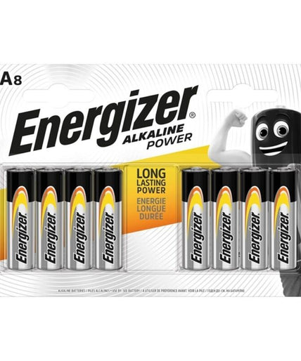 ENERGIZER - POWER ALKALINE BATTERY AA LR6 8 UNIT ENERGIZER - POWER ALKALINE BATTERY AA LR6 8 UNIT