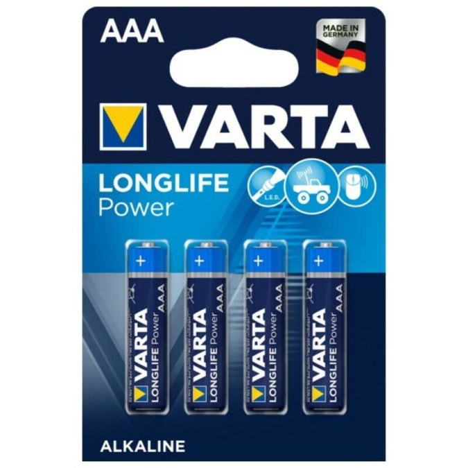VARTA - LONGLIFE POWER ALKALINE BATTERIJ AAA LR03 4 STUKS