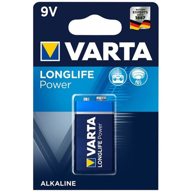 VARTA - LONGLIFE POWER ALKALINE BATTERIJ 9V LR61 1 STUK