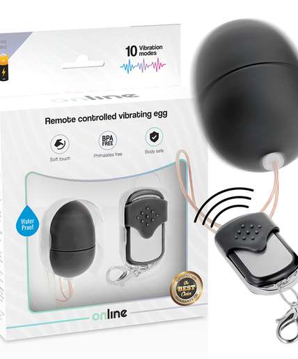 ONLINE - REMOTE CONTROL VIBRATING EGG S BLACK ONLINE - REMOTE CONTROL VIBRATING EGG S BLACK