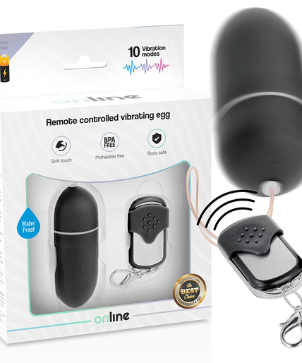 ONLINE - REMOTE CONTROL VIBRATING EGG L BLACK ONLINE - REMOTE CONTROL VIBRATING EGG L BLACK