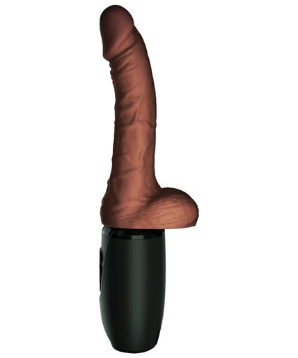 KING COCK - PLUS TRIPLE THREAT BROWN SKIN TONE KING COCK - PLUS TRIPLE THREAT BROWN SKIN TONE