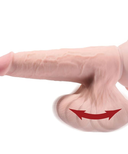 KING COCK - PLUS 3D DILDO SWINGING BALLS 24.5 CM LIGHT SKIN KING COCK - PLUS 3D DILDO SWINGING BALLS 24.5 CM LIGHT SKIN