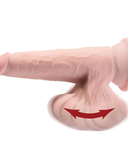 KING COCK - PLUS 3D DILDO SWINGING BALLS 15.2 CM LIGHT SKIN KING COCK - PLUS 3D DILDO SWINGING BALLS 15.2 CM LIGHT SKIN