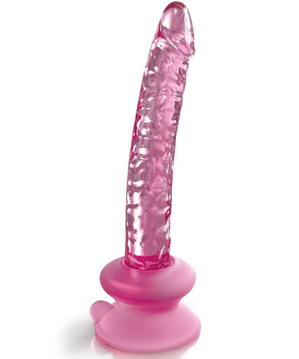 ICICLES - N. 86 GLASS DILDO WITH SUCTION CUP ICICLES - N. 86 GLASS DILDO WITH SUCTION CUP