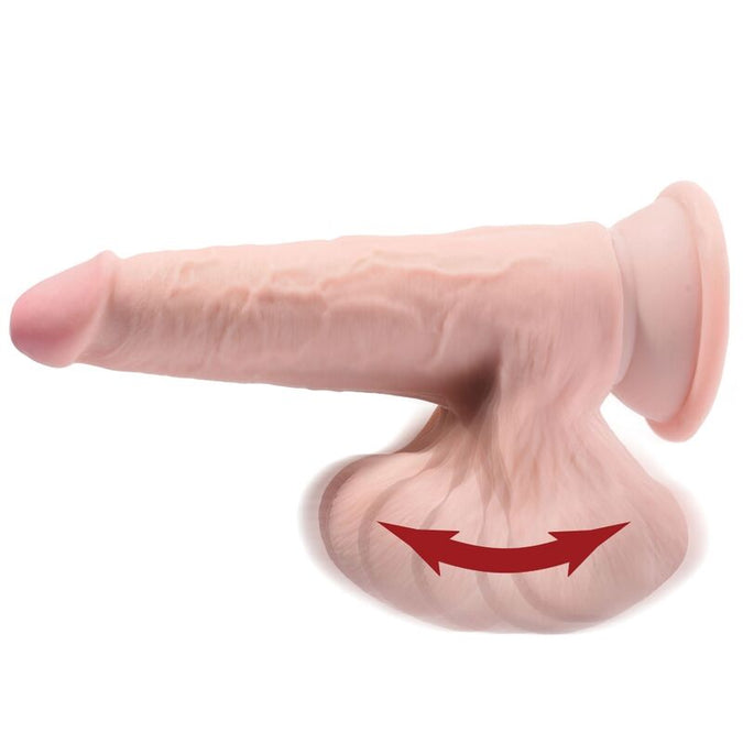 King Cock – Plus 3d Dildo Swinging Balls 12.7 Cm