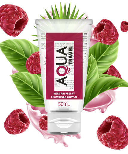 AQUA TRAVEL - WILD RASPBERRY FLAVOUR WATERBASED LUBRICANT - 50 ML AQUA TRAVEL - WILD RASPBERRY FLAVOUR WATERBASED LUBRICANT - 50 ML