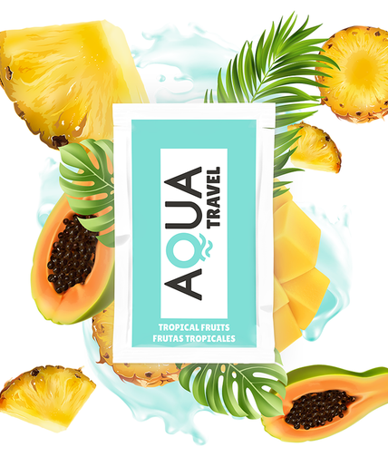 AQUA TRAVEL - TROPICAL FRUITS FLAVOUR WATERBASED LUBRICANT 6 ML AQUA TRAVEL - TROPICAL FRUITS FLAVOUR WATERBASED LUBRICANT 6 ML