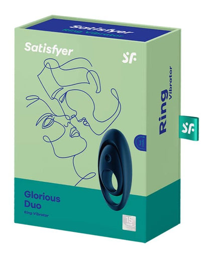 SATISFYER - GLORIOUS DUO RING VIBRATOR BLUE SATISFYER - GLORIOUS DUO RING VIBRATOR BLUE