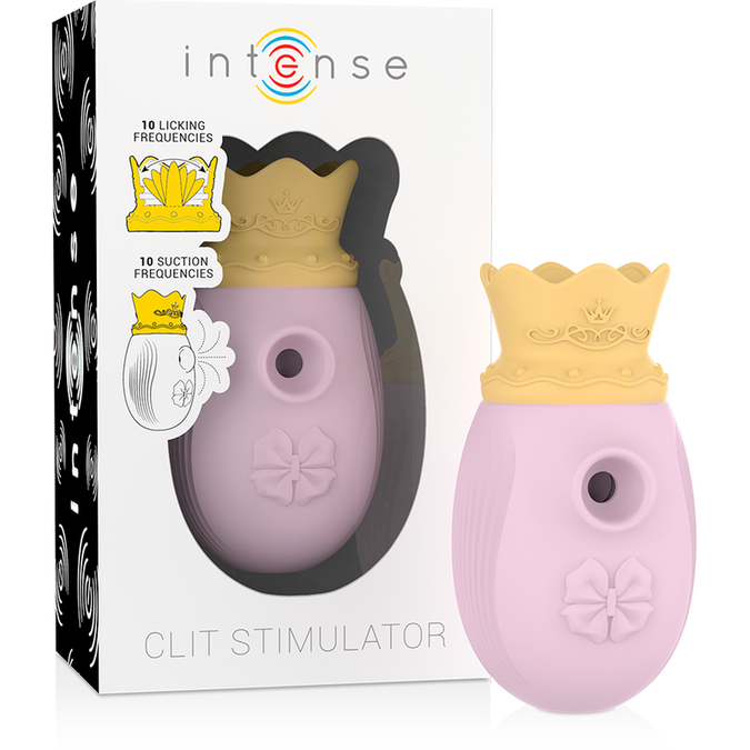 Intense – Clitorisstimulator met 10 zuig- en likmodi – Roze