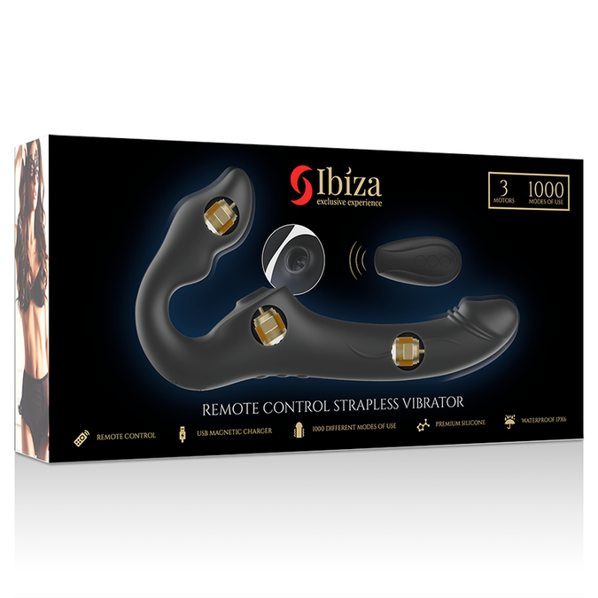IBIZA - AFSTANDSBEDIENDE STRAALVIBRATOR 3 MOTOREN 1000 COMBINATIES.
