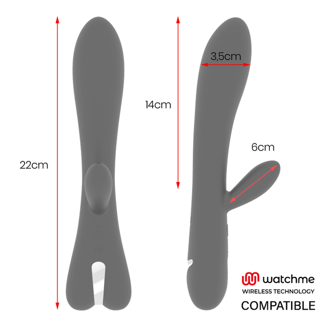 BRILLY GLAM - ERIK VIBRATOR + WATCHME AFSTANDSBEDIENING