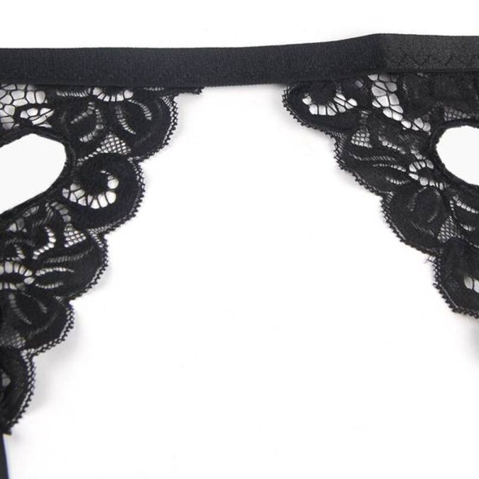 Subblime – Dreiteiliges Set BH + Strapsgürtel + String L/xl
