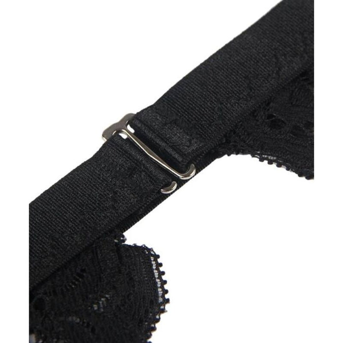 Subblime – Dreiteiliges Set BH + Strapsgürtel + String L/xl
