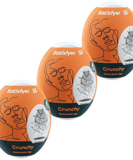 SATISFYER - 3 MASTURBATOR EGGS CRUNCHY SATISFYER - 3 MASTURBATOR EGGS CRUNCHY