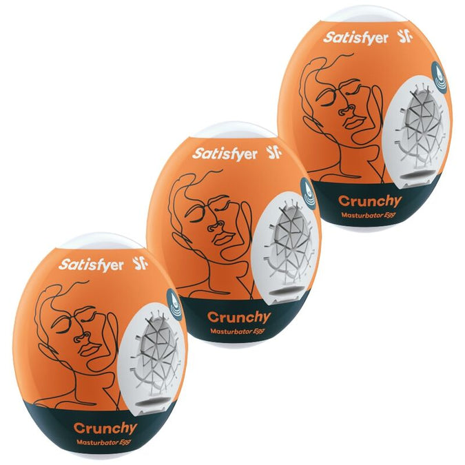 Satisfyer – 3 Masturbatoreier Crunchy