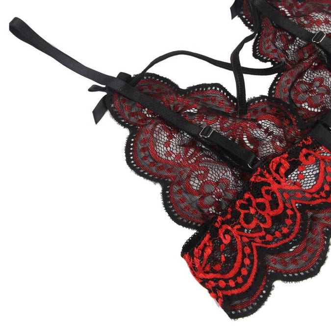 SUBBLIME - SET Tweedelige set Kanten Top en Slipje S/M