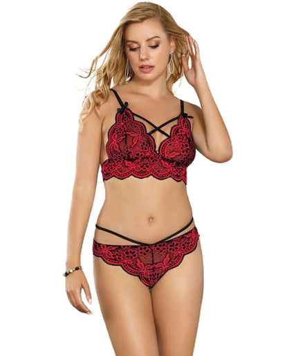 SUBBLIME - SET TWO PIECES SET LACE TOP AND PANTIES S/M SUBBLIME - SET TWO PIECES SET LACE TOP AND PANTIES S/M