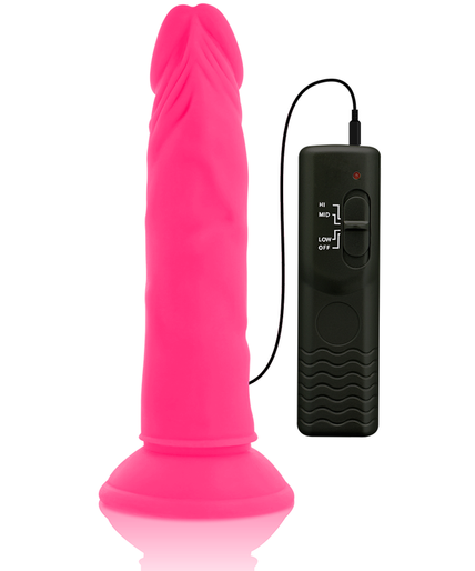 DIVERSIA - FLEXIBLE VIBRATING DILDO PINK 23 CM -O- 4.3 CM DIVERSIA - FLEXIBLE VIBRATING DILDO PINK 23 CM -O- 4.3 CM