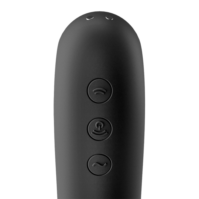 Satisfyer – Dual Kiss Air Pulse Vibrator Zwart