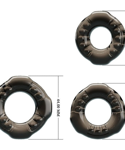 BAILE - COCK RINGS YVONNE SET 3 PENIS RINGS BAILE - COCK RINGS YVONNE SET 3 PENIS RINGS