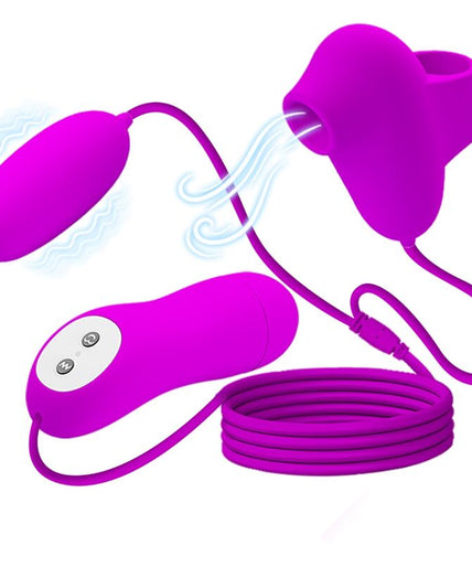 PRETTY LOVE - VIBRATING BULLET AND SUCTION CUP PRETTY LOVE - VIBRATING BULLET AND SUCTION CUP