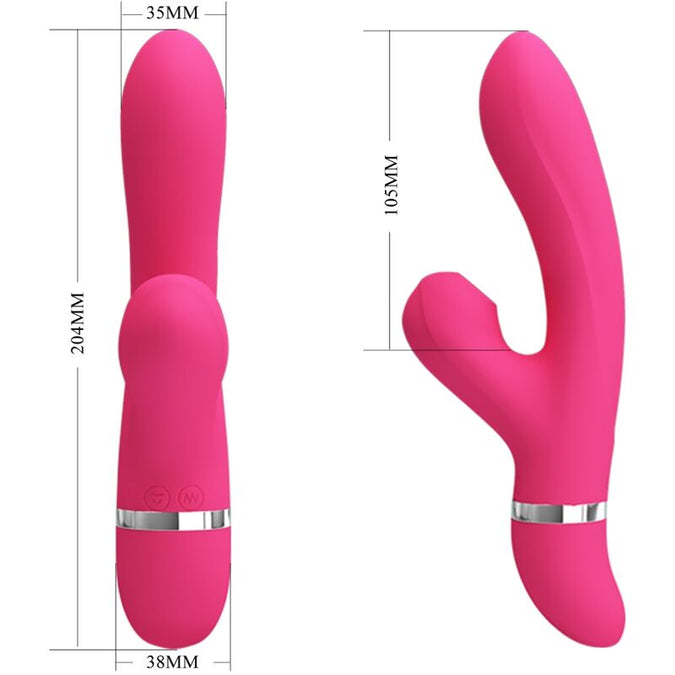 PRETTY LOVE - WILLOW KONIJN VIBRATOR EN ZUIGFUNCTIE