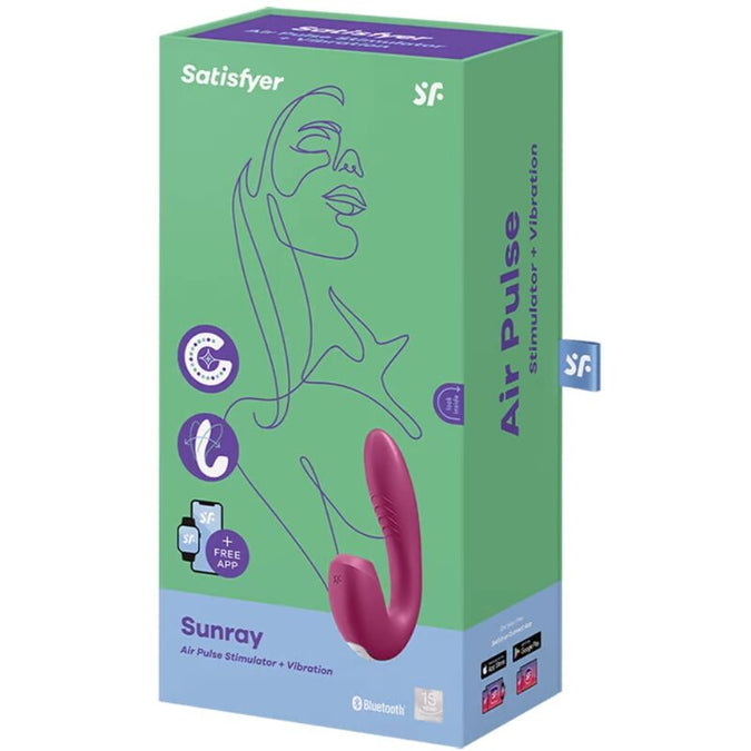 Satisfyer – Sunray Stimulator and Vibrator App Red