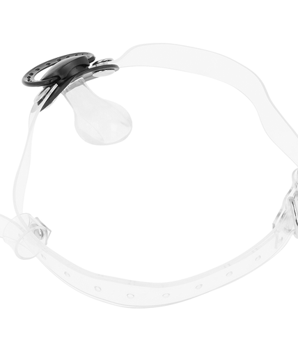 OHMAMA FETISH TRANSPARENT PACIFIER GAG OHMAMA FETISH TRANSPARENT PACIFIER GAG