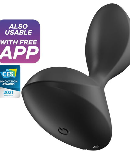 SATISFYER - SWEET SEAL VIBRATING PLUG APP BLACK SATISFYER - SWEET SEAL VIBRATING PLUG APP BLACK