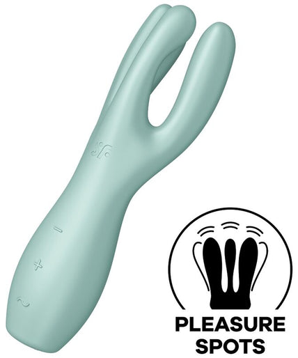 SATISFYER - THREESOME 3 VIBRATOR MINT SATISFYER - THREESOME 3 VIBRATOR MINT