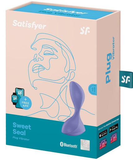 SATISFYER - SWEET SEAL VIBRATING PLUG APP VIOLET SATISFYER - SWEET SEAL VIBRATING PLUG APP VIOLET