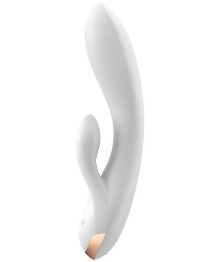 SATISFYER - DOUBLE FLEX VIBRATOR APP WHITE SATISFYER - DOUBLE FLEX VIBRATOR APP WHITE