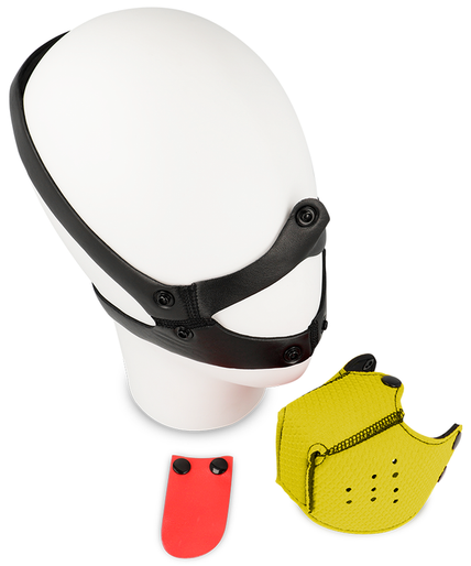 OHMAMA FETISH DOG MUZZLE - YELLOW OHMAMA FETISH DOG MUZZLE - YELLOW
