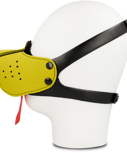 OHMAMA FETISH DOG MUZZLE - YELLOW OHMAMA FETISH DOG MUZZLE - YELLOW