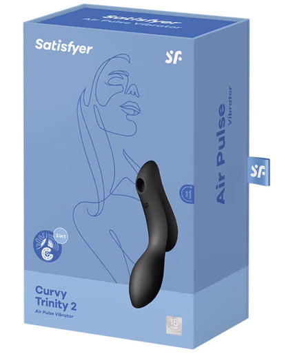 Satisfyer – Curvy Trinity 2 Air Pulse Vibrator Black Satisfyer – Curvy Trinity 2 Air Pulse Vibrator Black