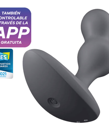 SATISFYER - DEEP DIVER VIBRATING PLUG APP GREY SATISFYER - DEEP DIVER VIBRATING PLUG APP GREY