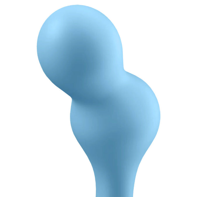 SATISFYER - DEEP DIVER TRILLENDE PLUG APP BLAUW