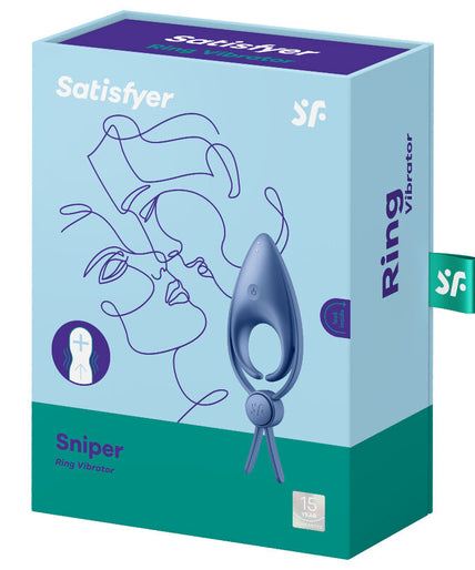 SATISFYER - SNIPER RING VIBRATOR BLUE SATISFYER - SNIPER RING VIBRATOR BLUE