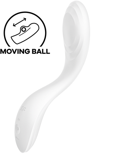 SATISFYER - RRROLLING PLEASURE GSPOT VIBRATOR WHITE SATISFYER - RRROLLING PLEASURE GSPOT VIBRATOR WHITE