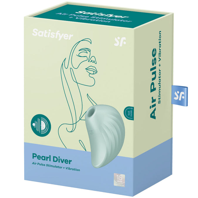Satisfyer – Pearl Diver Air Pulse Stimulator & Vibrator Green