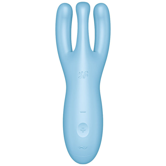 SATISFYER - THREESOME 4 VIBRATOR APP BLAUW