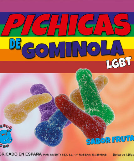 PRIDE - GUMMY PENIS FRUITS WITH SUGAR LGBT PRIDE - GUMMY PENIS FRUITS WITH SUGAR LGBT