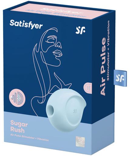 Satisfyer – Sugar Rush luchtdrukstimulator en vibrator blauw Satisfyer – Sugar Rush luchtdrukstimulator en vibrator blauw