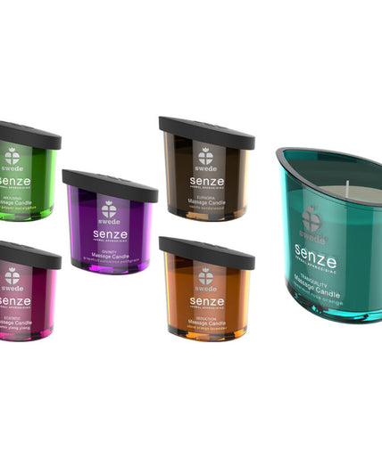 SWEDE - SENZE EUPHORIA MASSAGEKAARS - VANILLE, SANDELHOUT SWEDE - SENZE EUPHORIA MASSAGEKAARS - VANILLE, SANDELHOUT