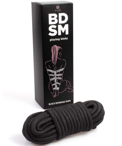SECRETPLAY - BLACK BONDAGE ROPE BDSM COLLECTION SECRETPLAY - BLACK BONDAGE ROPE BDSM COLLECTION
